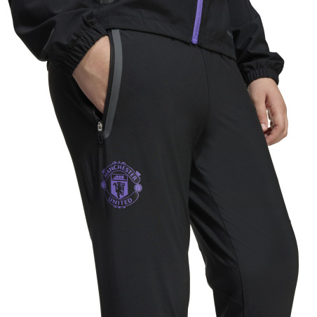 Pantalon survêtement junior Manchester United Vis Tech noir violet
