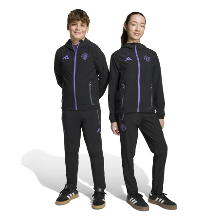 Pantalon survêtement junior Manchester United Vis Tech noir violet