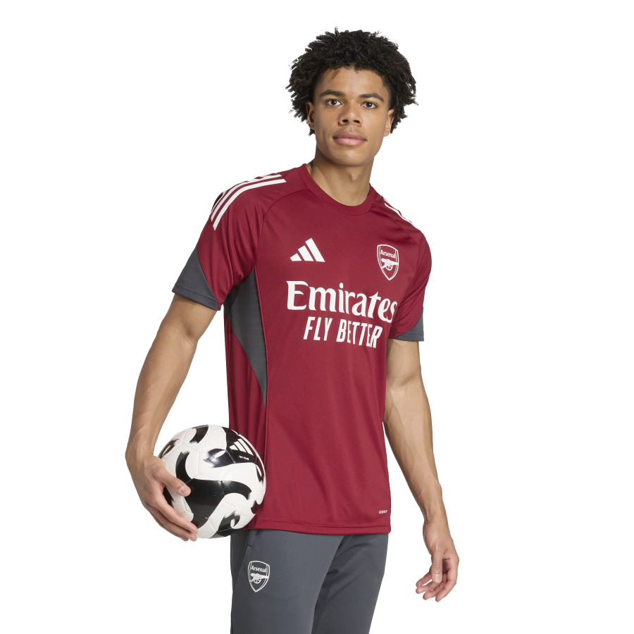 Maillot entraînement Arsenal rouge gris