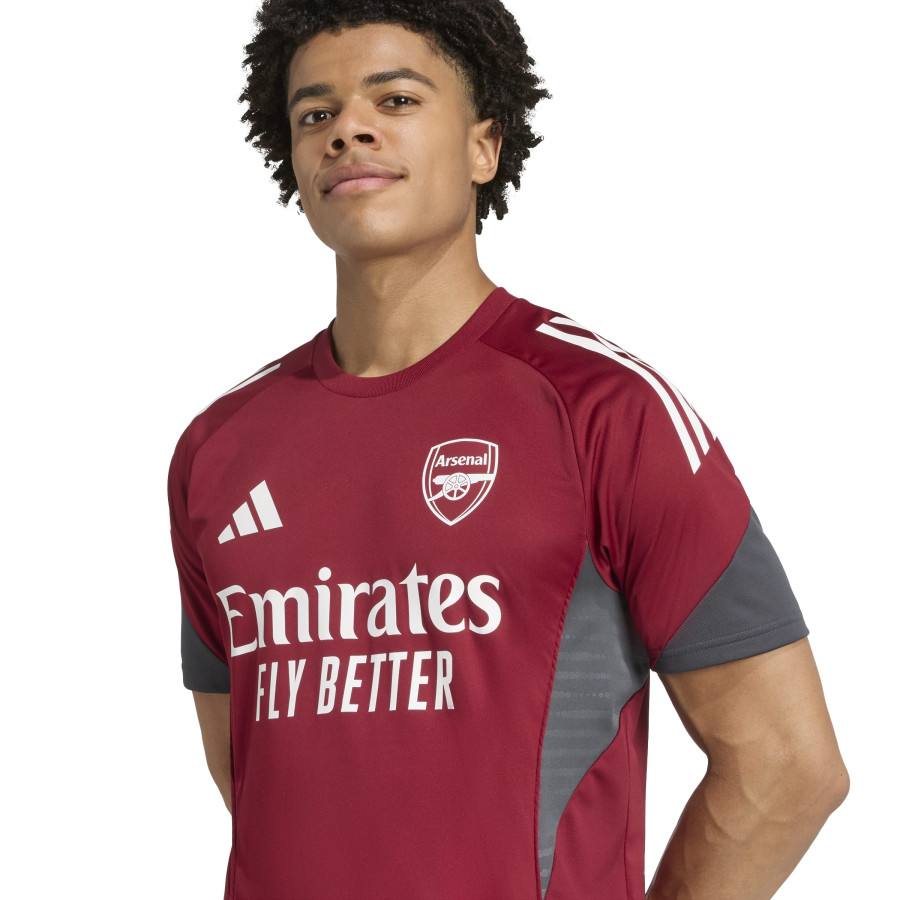Maillot entraînement Arsenal rouge gris