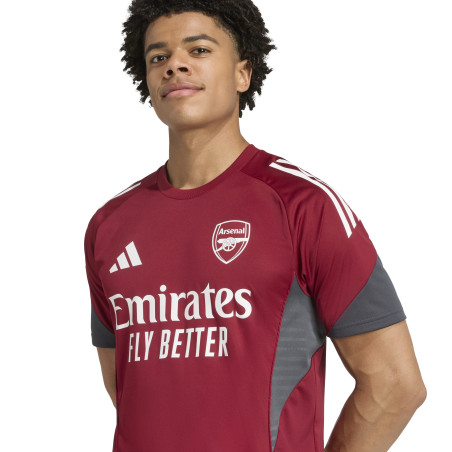 Maillot entraînement Arsenal rouge gris