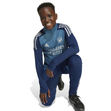 Sweat zippé junior Arsenal bleu