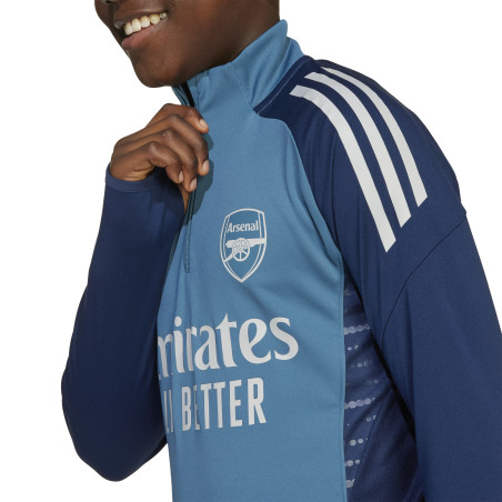 Sweat zippé junior Arsenal bleu