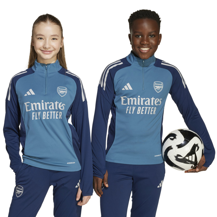 Sweat zippé junior Arsenal bleu