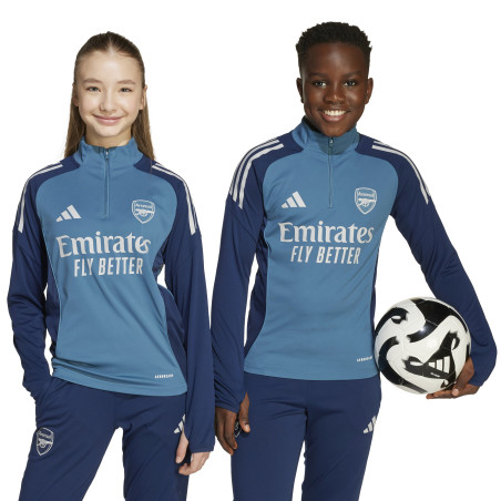 Sweat zippé junior Arsenal bleu