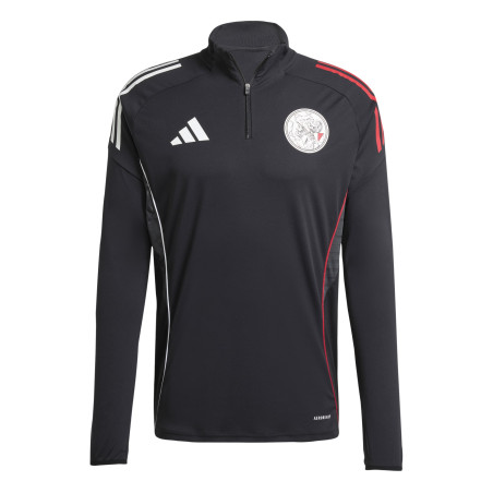 Sweat zippé Ajax Amsterdam noir rouge
