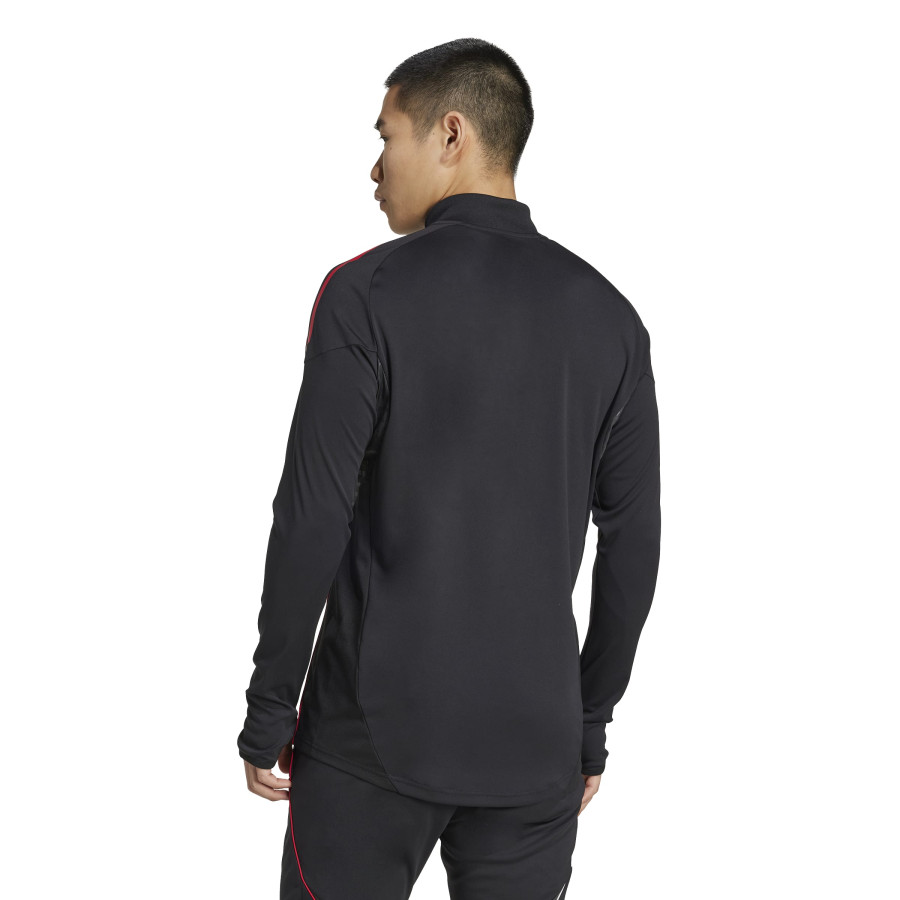 Sweat zippé Ajax Amsterdam noir rouge