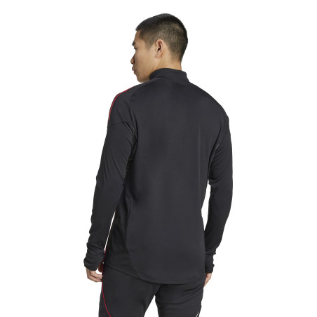 Sweat zippé Ajax Amsterdam noir rouge