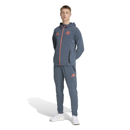 Veste survêtement Bayern Munich Vis Tech gris orange