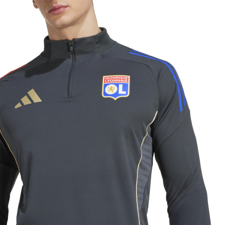 Sweat zippé OL gris or