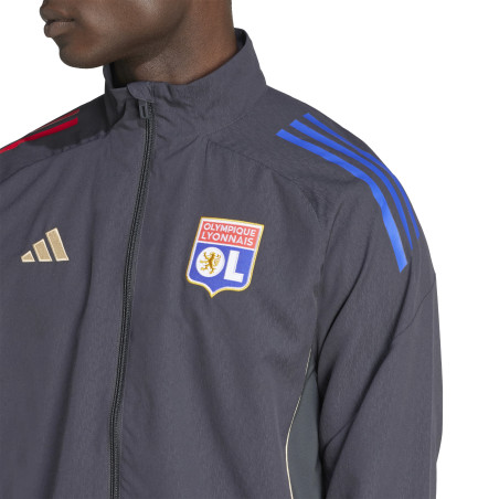 Veste survêtement OL Woven gris or