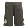 Short entraînement junior Real Madrid marron vert