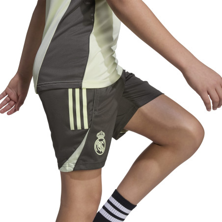 Short entraînement junior Real Madrid marron vert