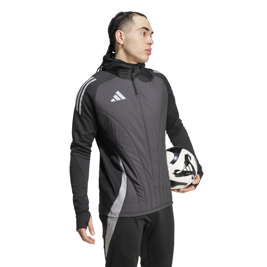 Sweat zippé adidas Tiro24 Winterized gris