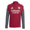 Sweat zippé Arsenal rouge gris
