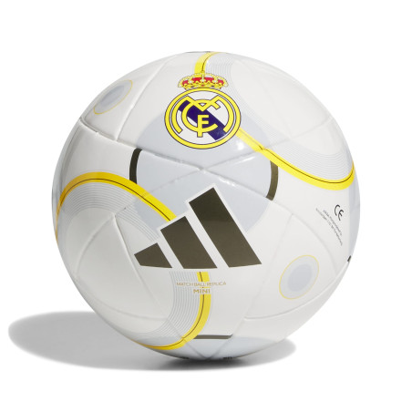 Mini ballon Real Madrid blanc jaune