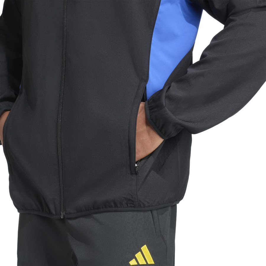 Veste survêtement Manchester United woven noir jaune