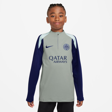 Sweat zippé junior Inter Milan Strike bleu