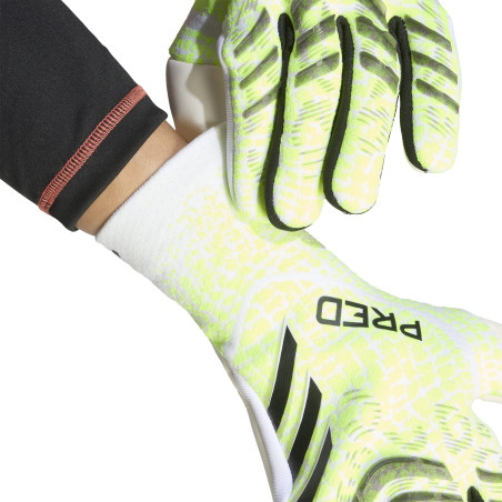 Gants gardien adidas Predator Pro jaune noir