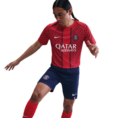 Maillot avant match PSG rouge