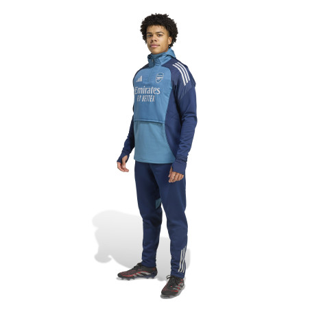 Sweat zippé à cagoule Arsenal bleu