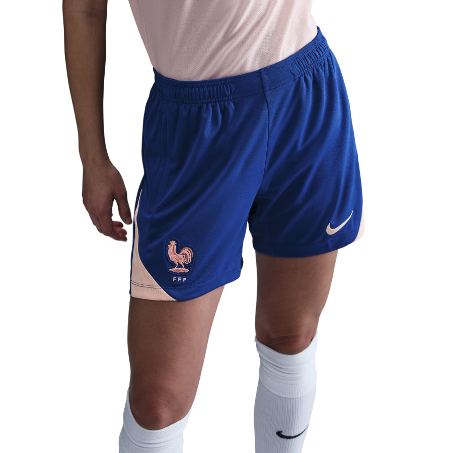 Short entraînement Equipe de France bleu rose
