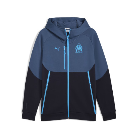 Veste survêtement OM PumaTech bleu foncé