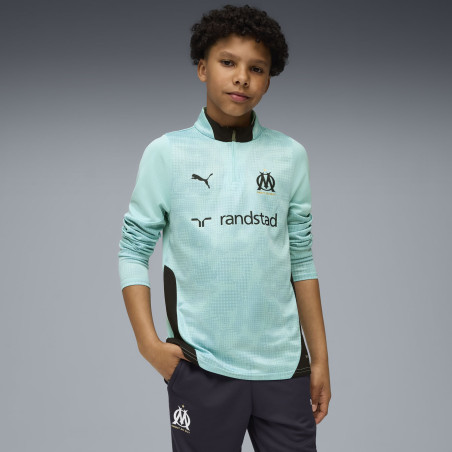 Sweat zippé junior OM bleu
