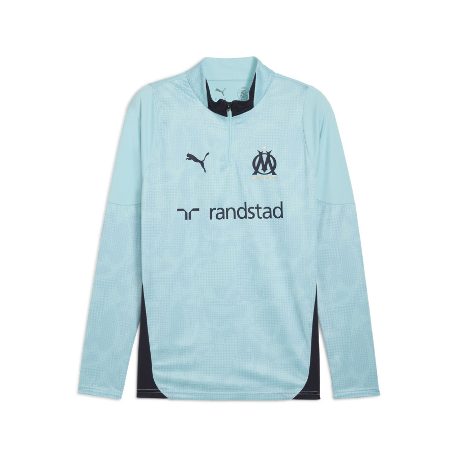 Sweat zippé OM bleu