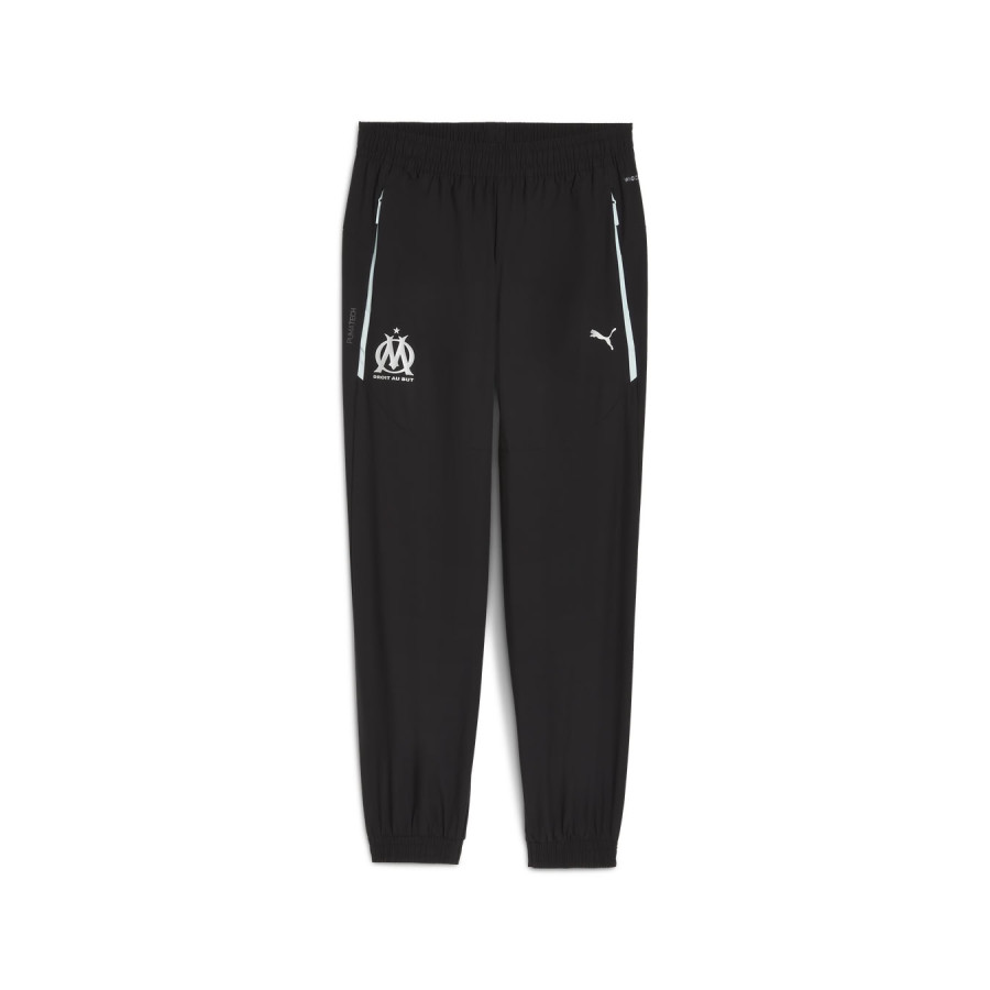 Pantalon survêtement OM PumaTech woven noir blanc