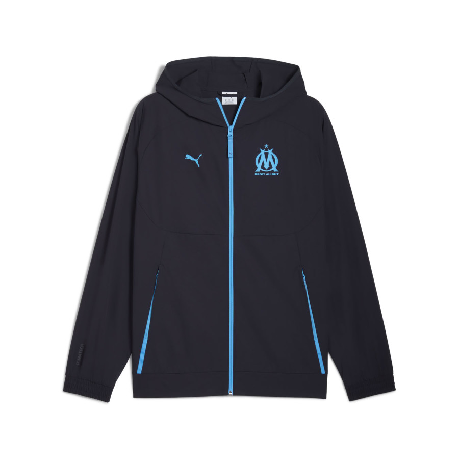 Veste survêtement OM PumaTech woven bleu foncé