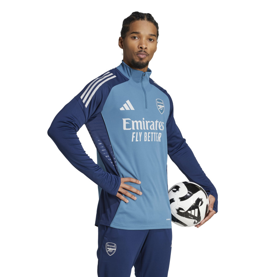 Sweat zippé Arsenal bleu