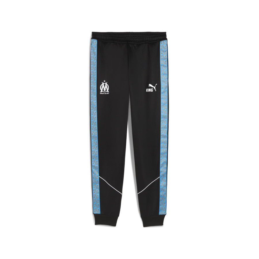 Pantalon survêtement OM King noir blanc