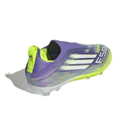adidas F50 LaceLess junior Elite FG violet jaune