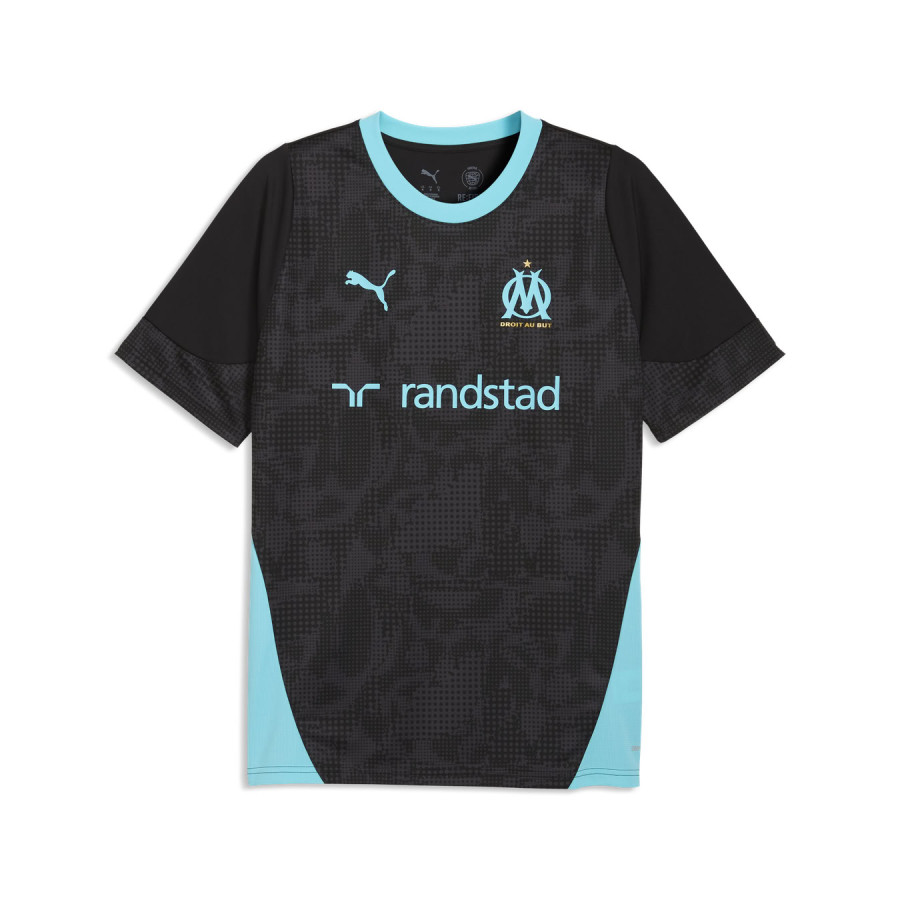 Maillot entraînement junior OM noir bleu
