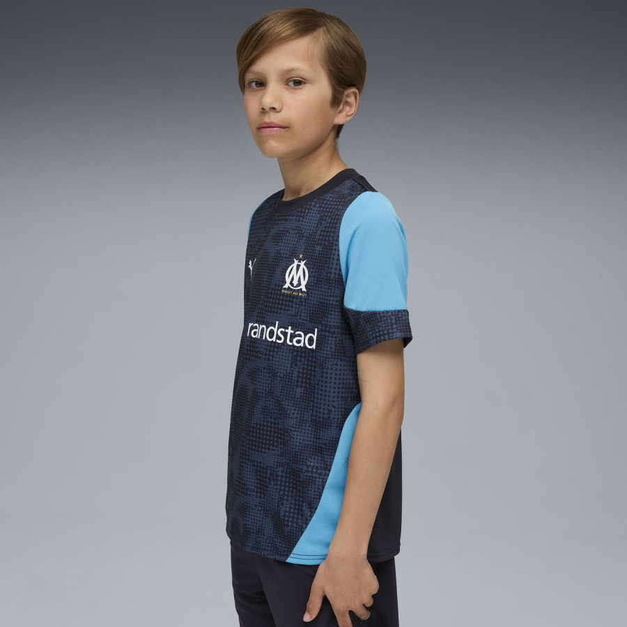 Maillot entraînement junior OM noir bleu