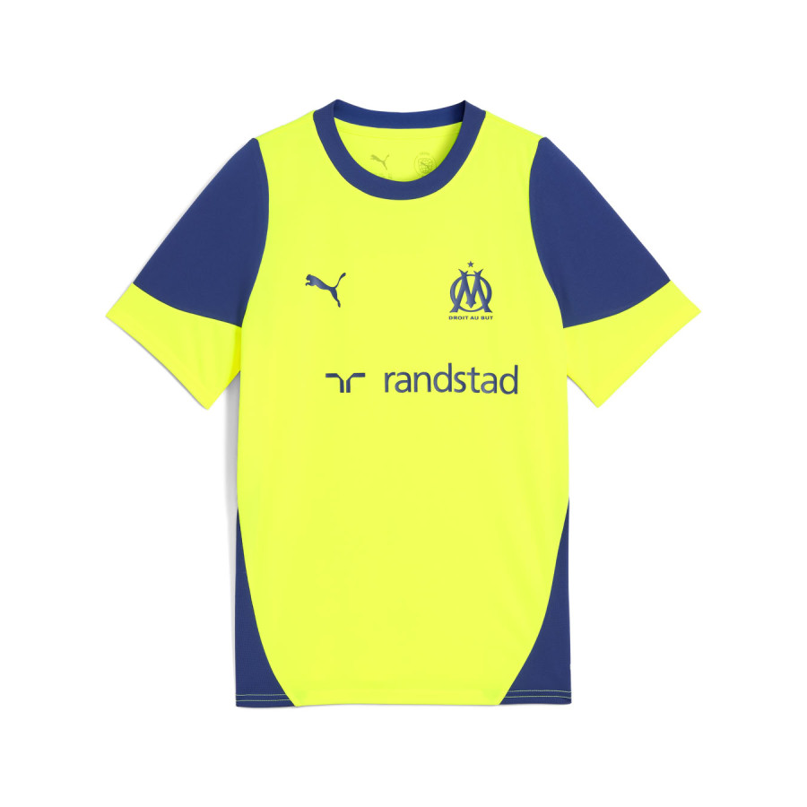 Maillot entraînement junior OM jaune bleu