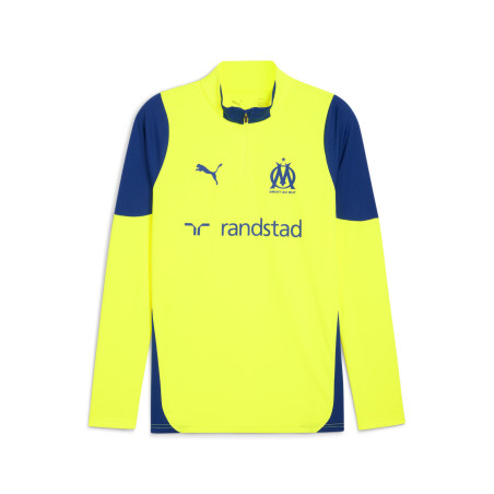 Sweat zippé OM jaune bleu