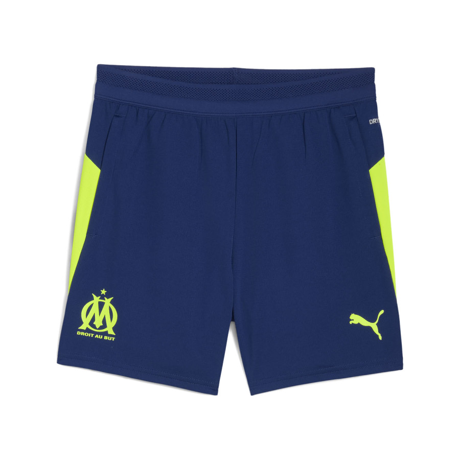 Short entraînement junior OM bleu jaune
