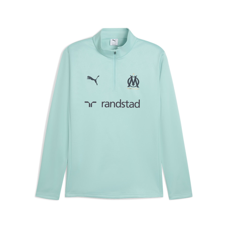 Sweat zippé OM warm bleu