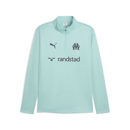 Sweat zippé OM warm bleu