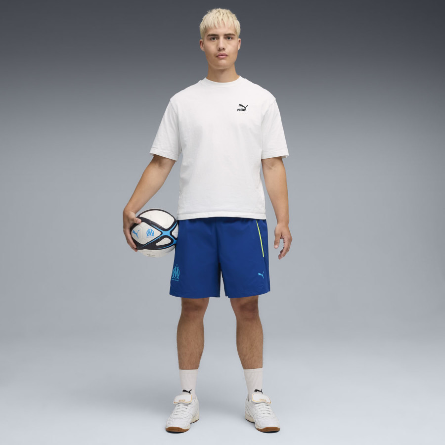Short OM PUMATECH Woven bleu jaune