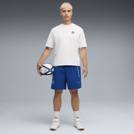 Short OM PUMATECH Woven bleu jaune