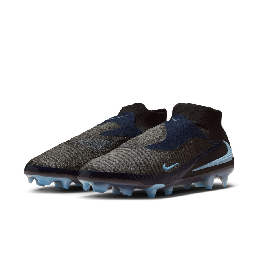 Nike Phantom 6 montante Elite FG noir bleu