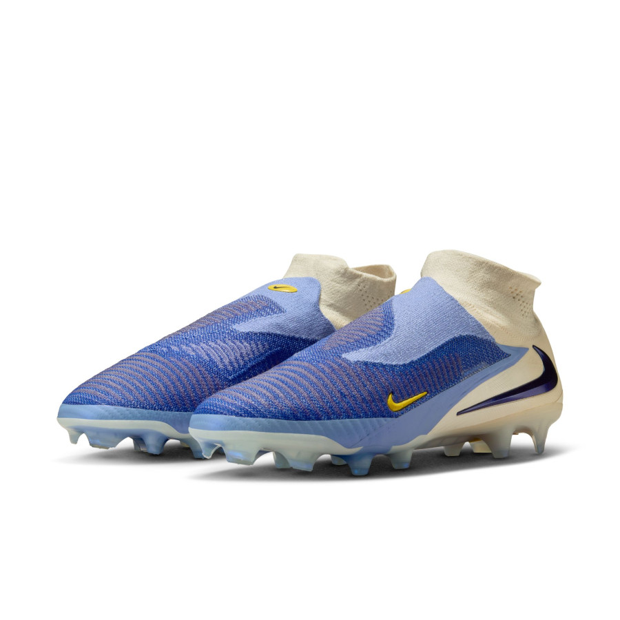 Nike Phantom 6 montante Elite FG bleu blanc