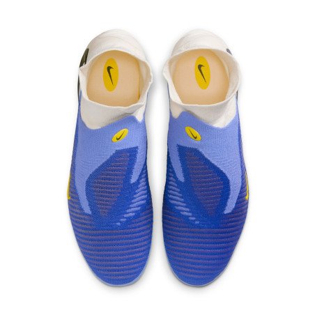 Nike Phantom 6 montante Elite FG bleu blanc