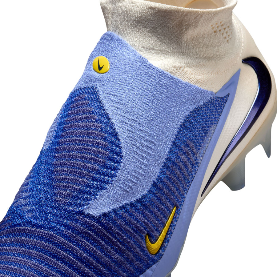 Nike Phantom 6 montante Elite FG bleu blanc