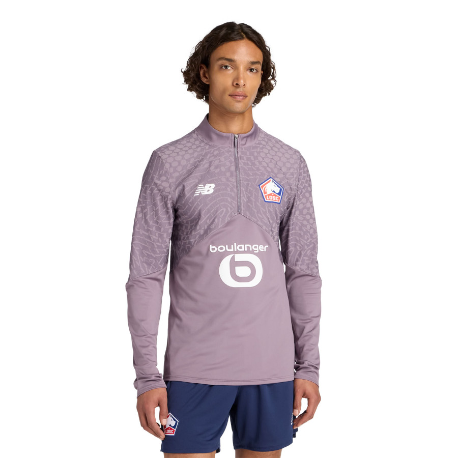Sweat zippé LOSC violet