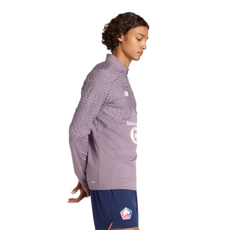 Sweat zippé LOSC violet