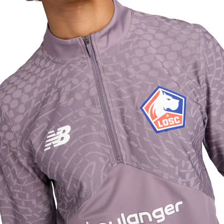 Sweat zippé LOSC violet